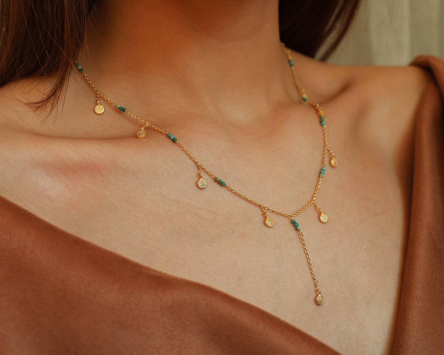 Green T Necklace