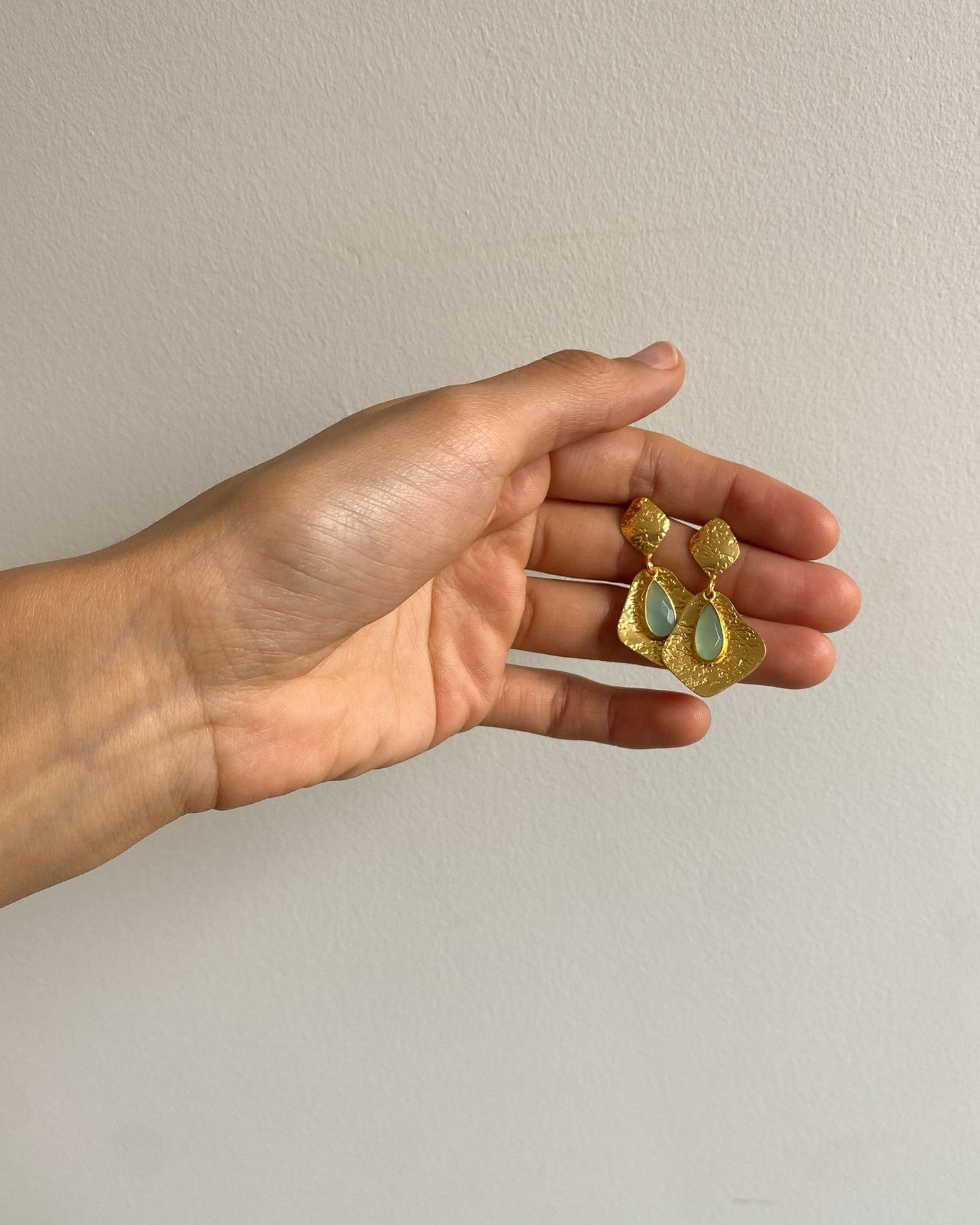 Gotita earrings (aqua)