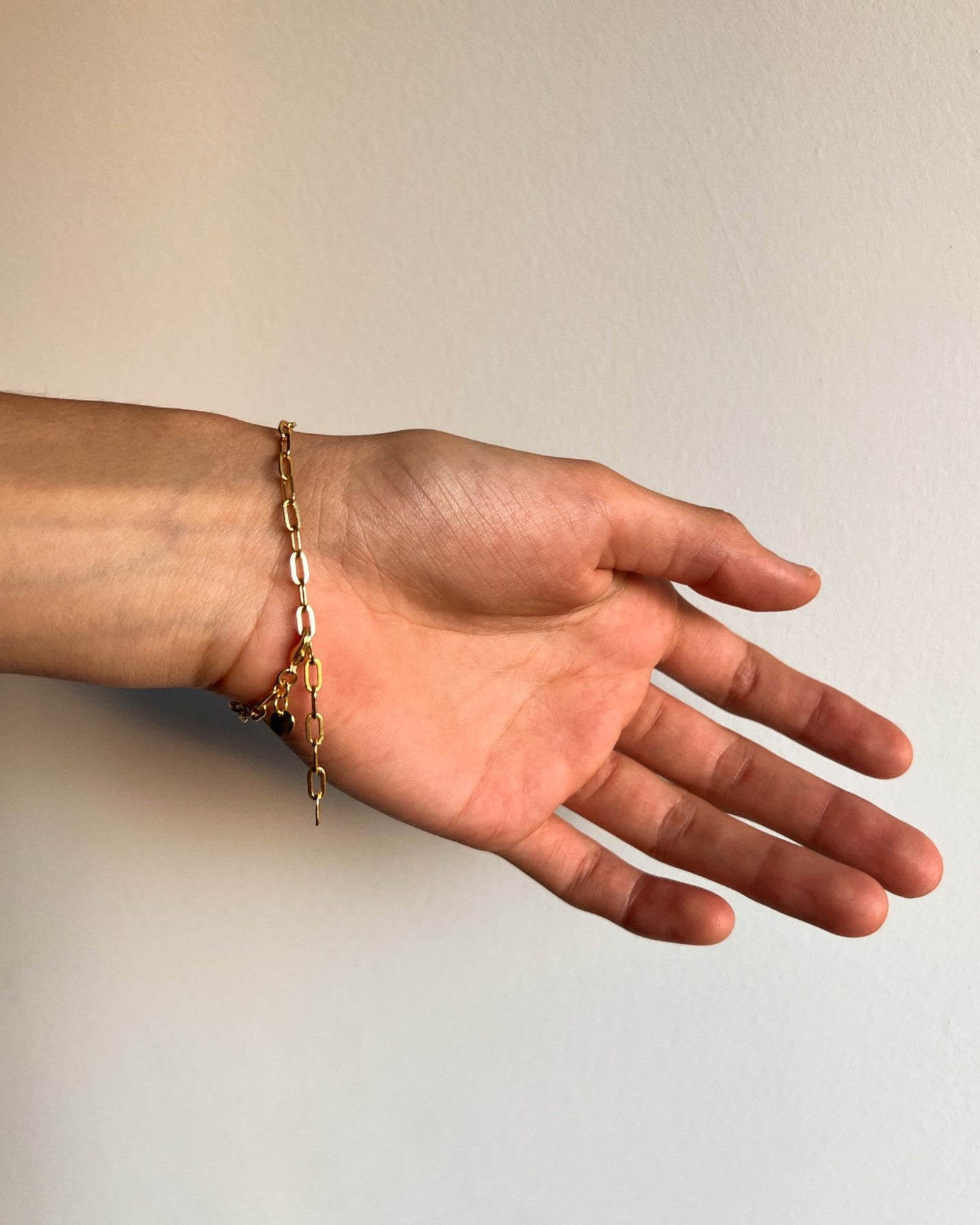 Gold link bracelet