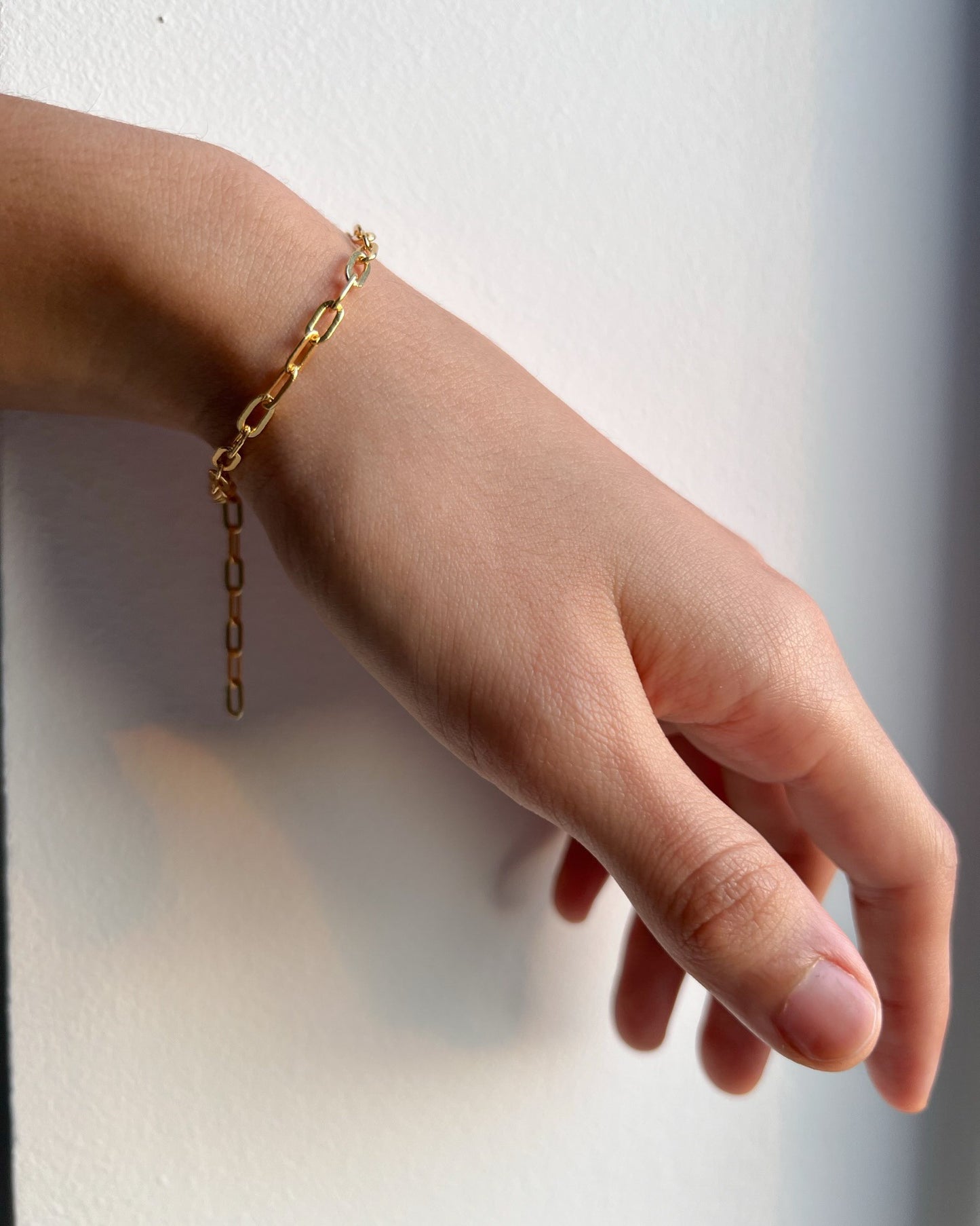 Gold link bracelet