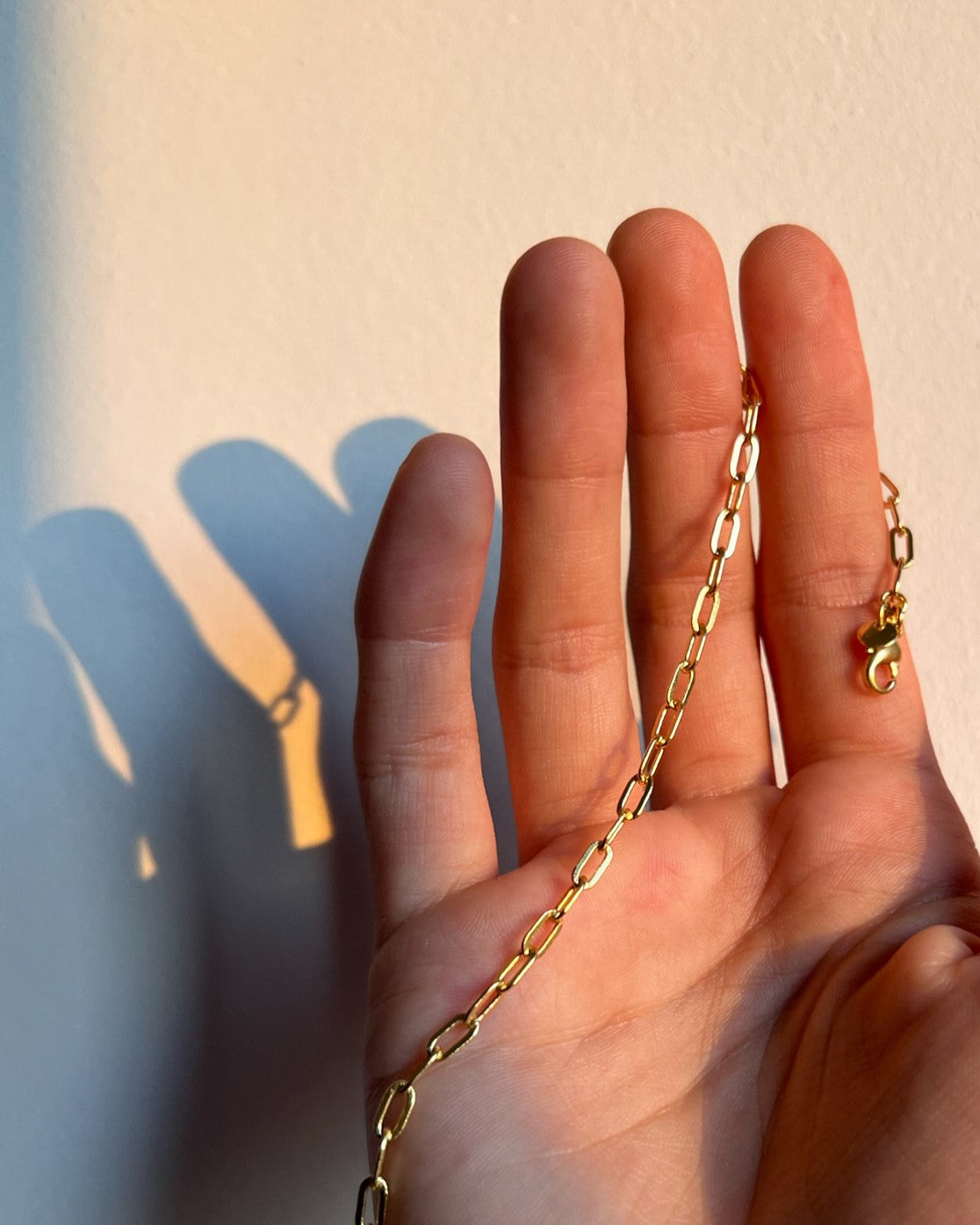 Gold link bracelet