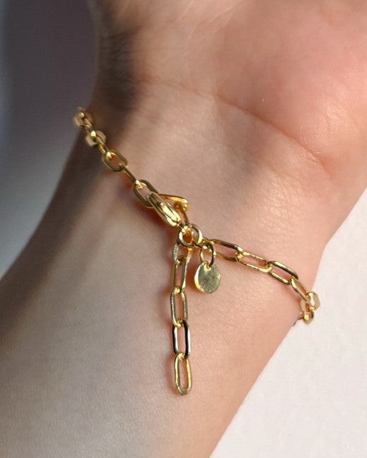 Gold link bracelet