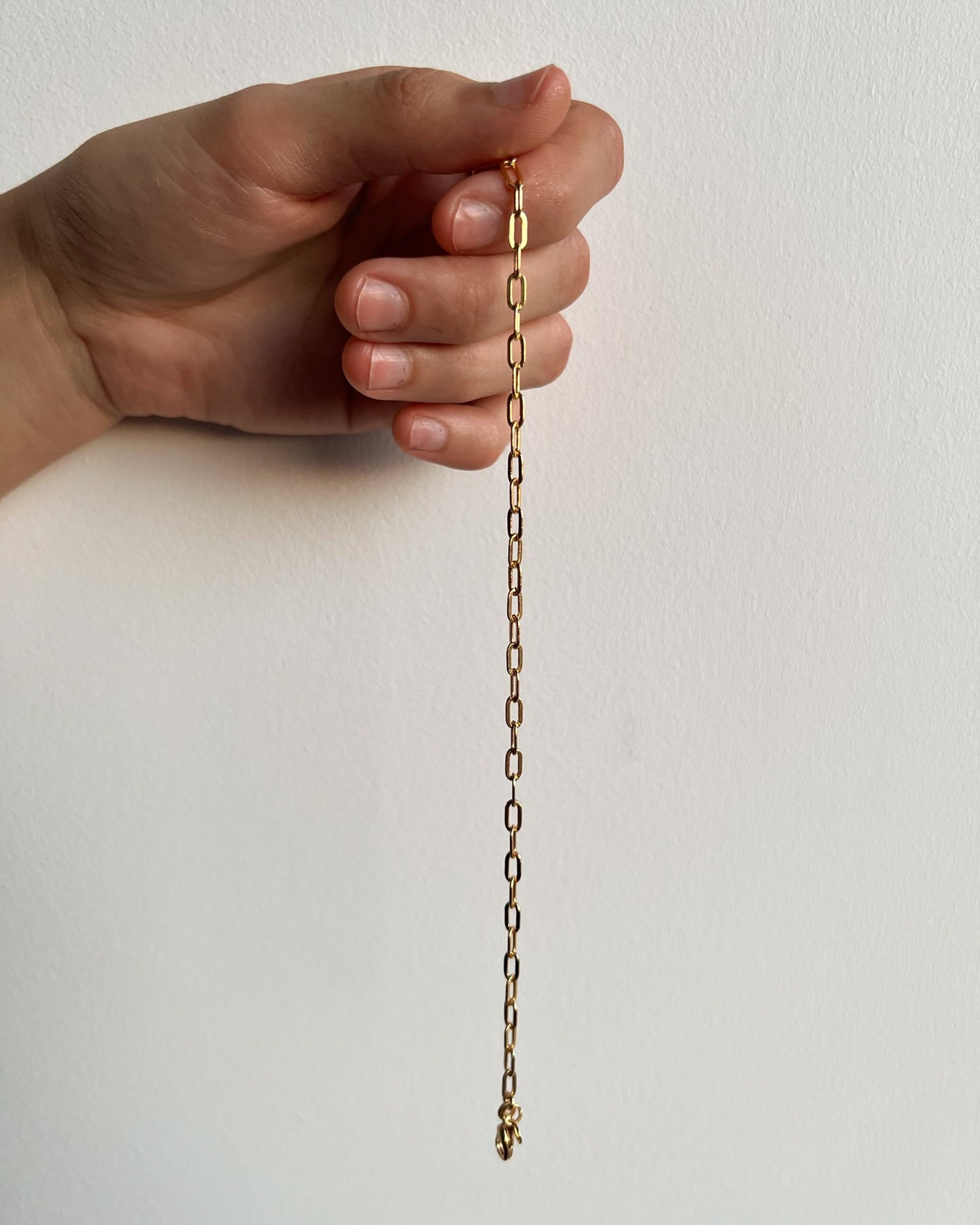 Gold link bracelet