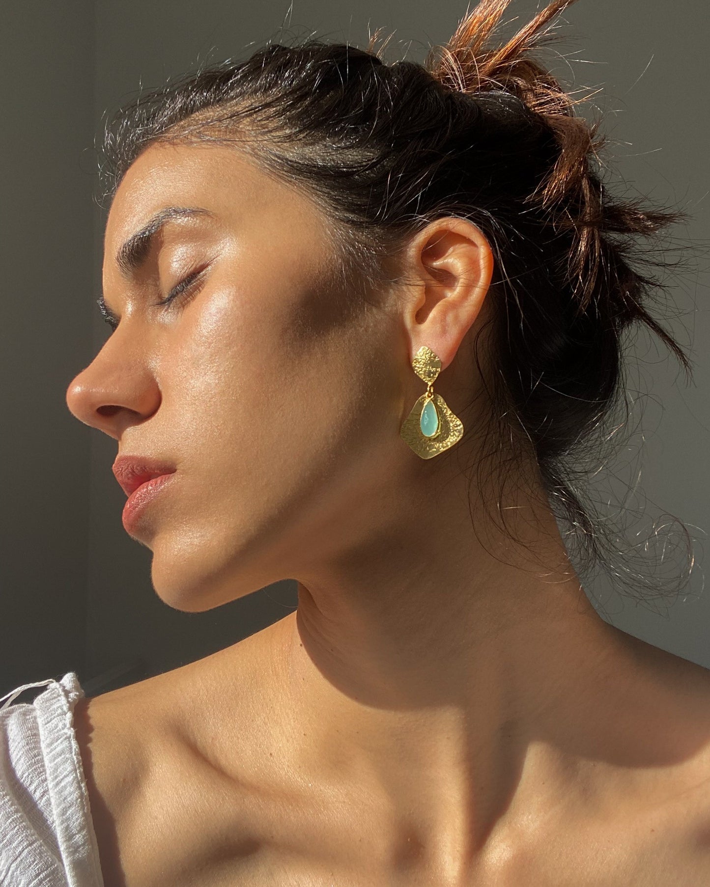 Gotita earrings (aqua)