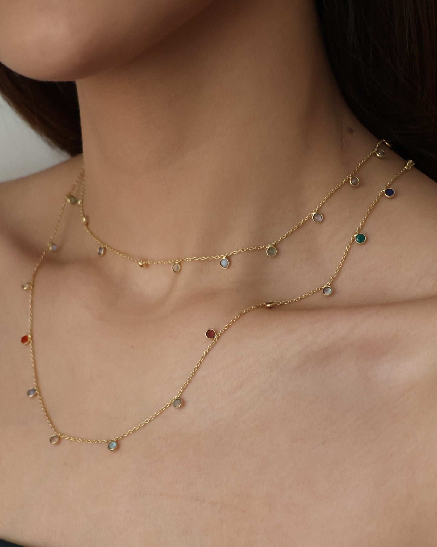 teeny cherries necklace