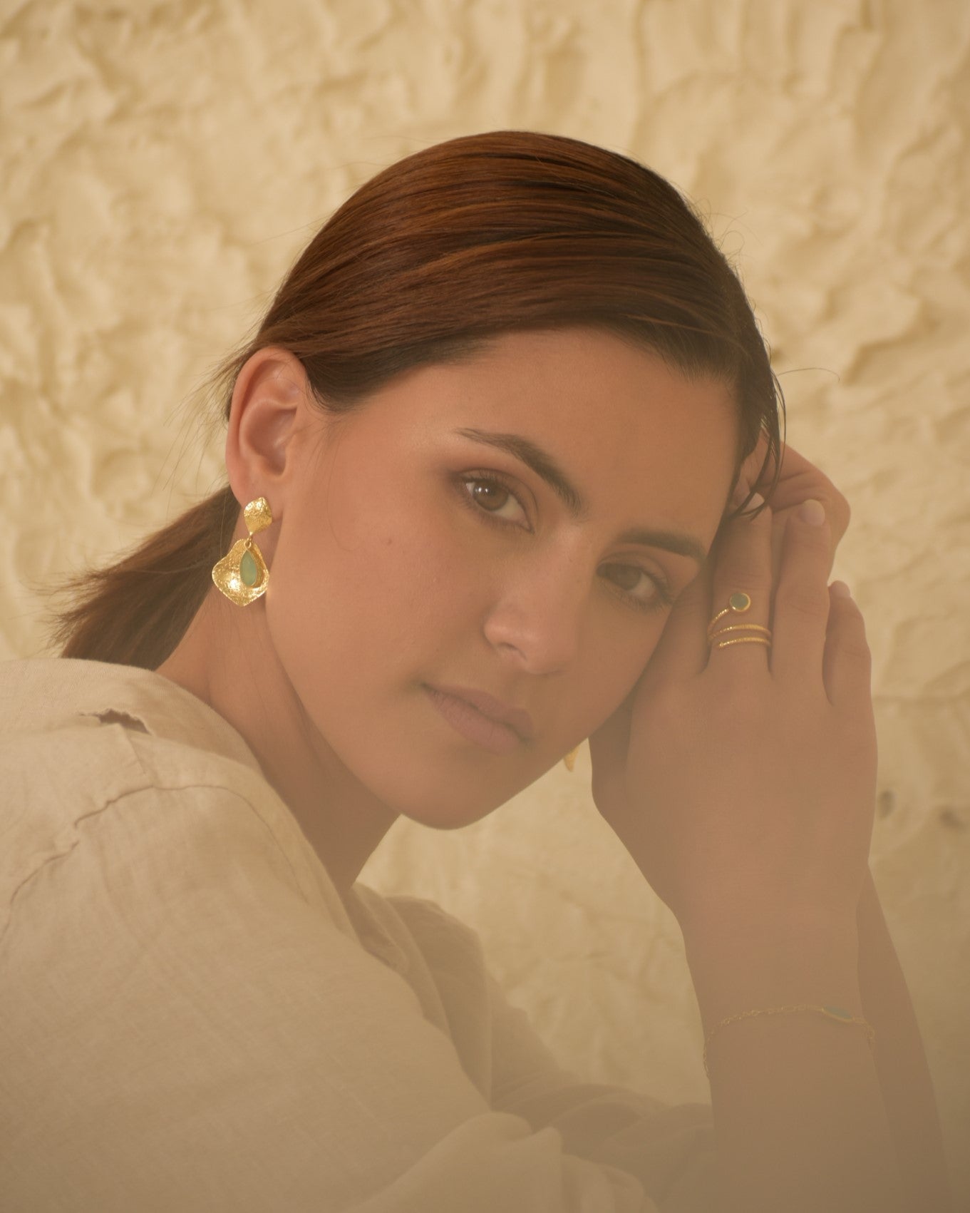 Gotita earrings (aqua)