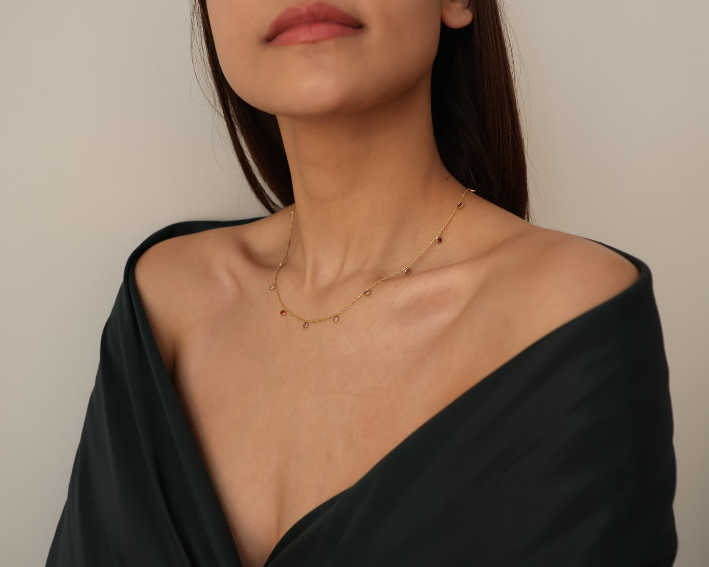 teeny cherries necklace
