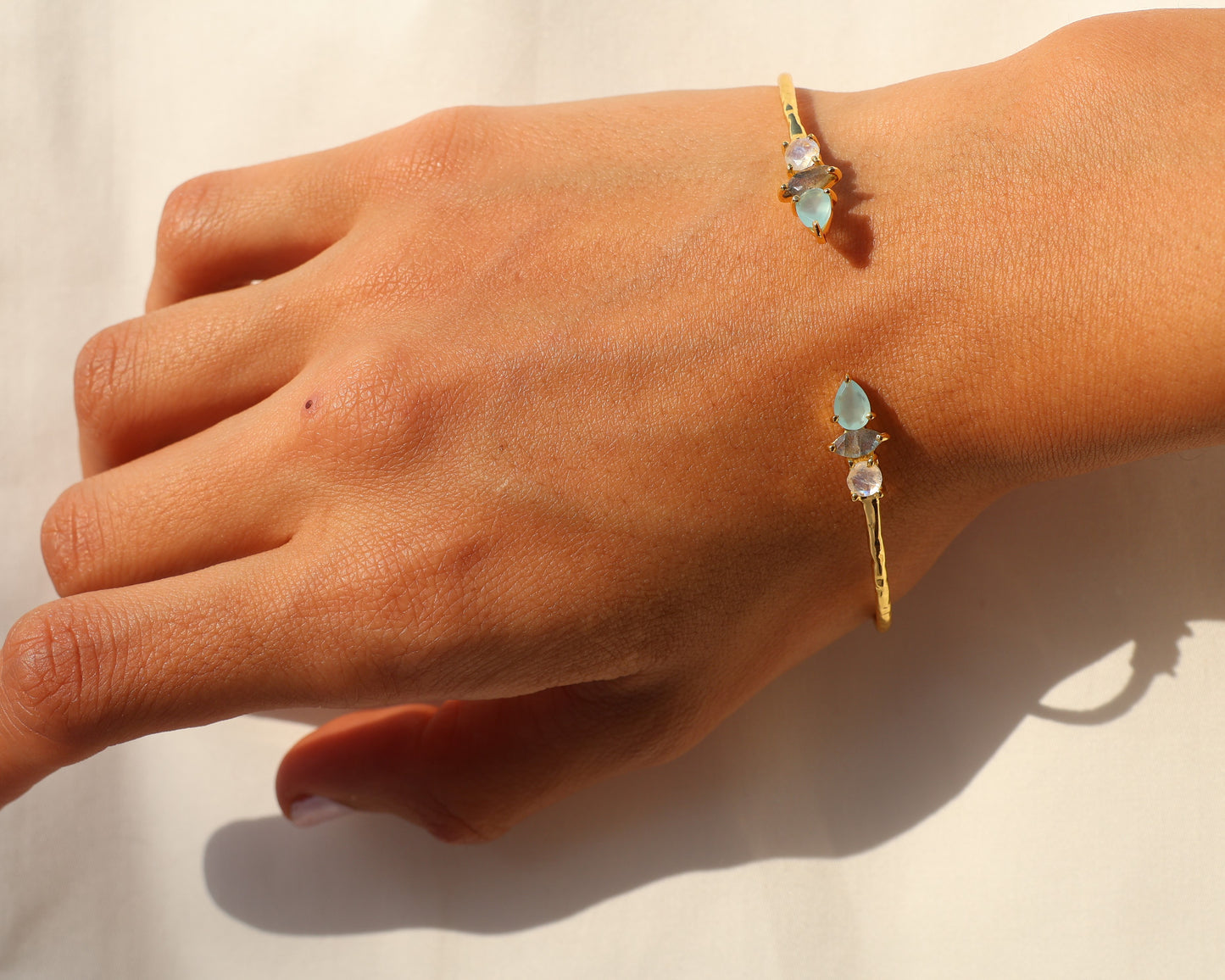 Arco bracelet bangle (aqua)