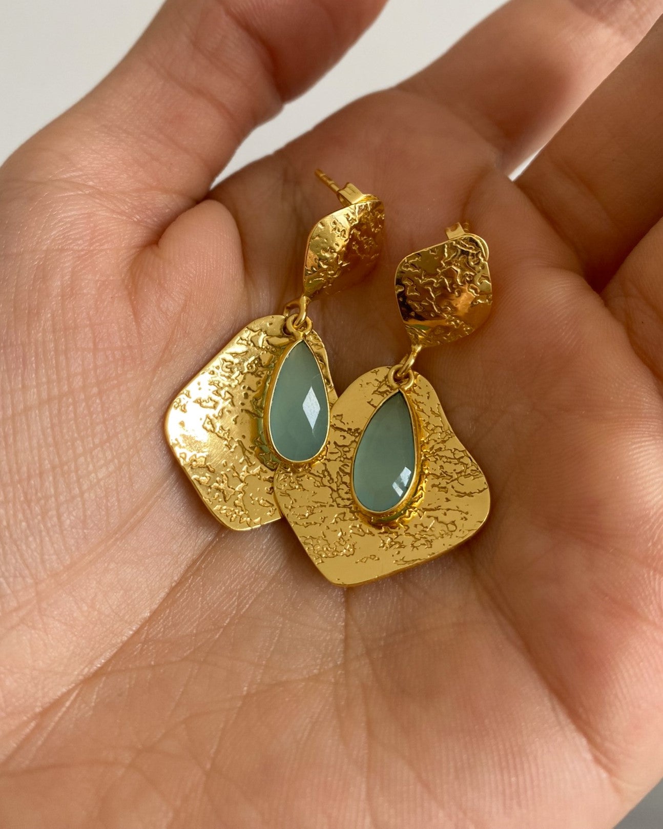 Gotita earrings (aqua)